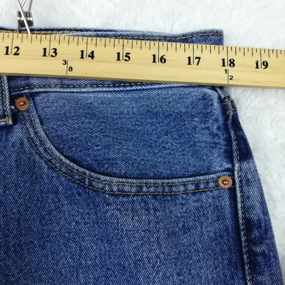 Levi's Mens Jeans 505 Straight Leg Blue Denim Medium Wash Regular Fit 35x32